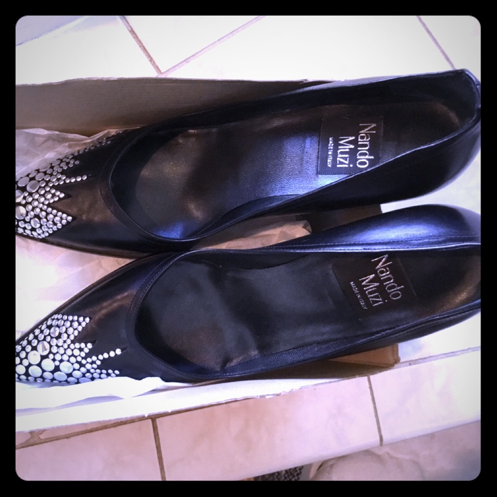 Gorgeous Italian studded heals